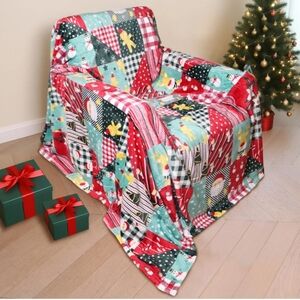 Cozy Blanket Printed Blanket Throw Christmas Plaid